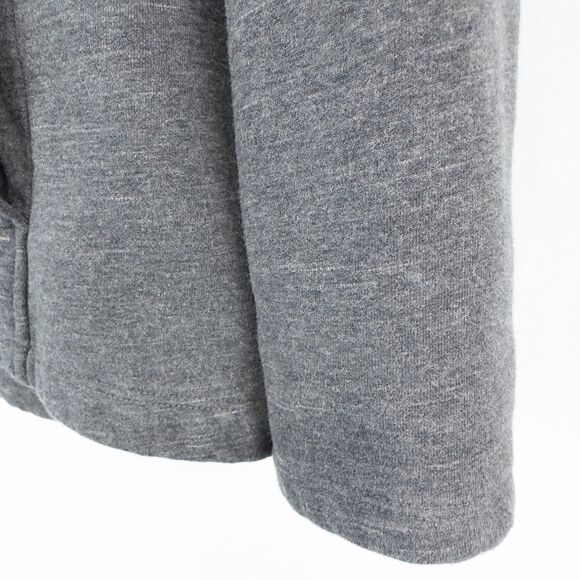 LL Bean Quilted Pullover Sweatshirt Womens Petite Large Dark Gray Mock Neck - Picture 10 of 16